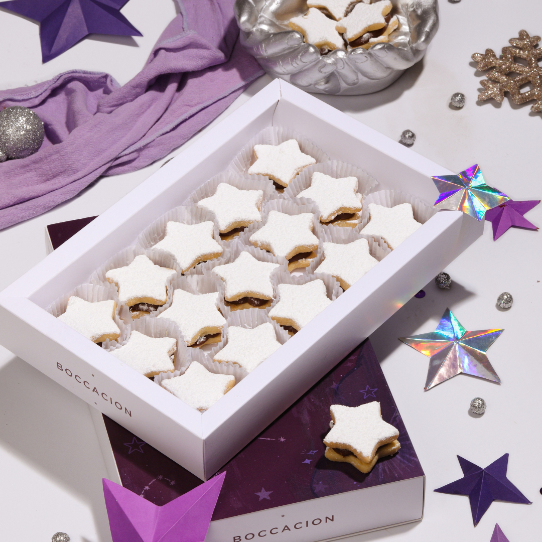 Alfajores estrella Navidad