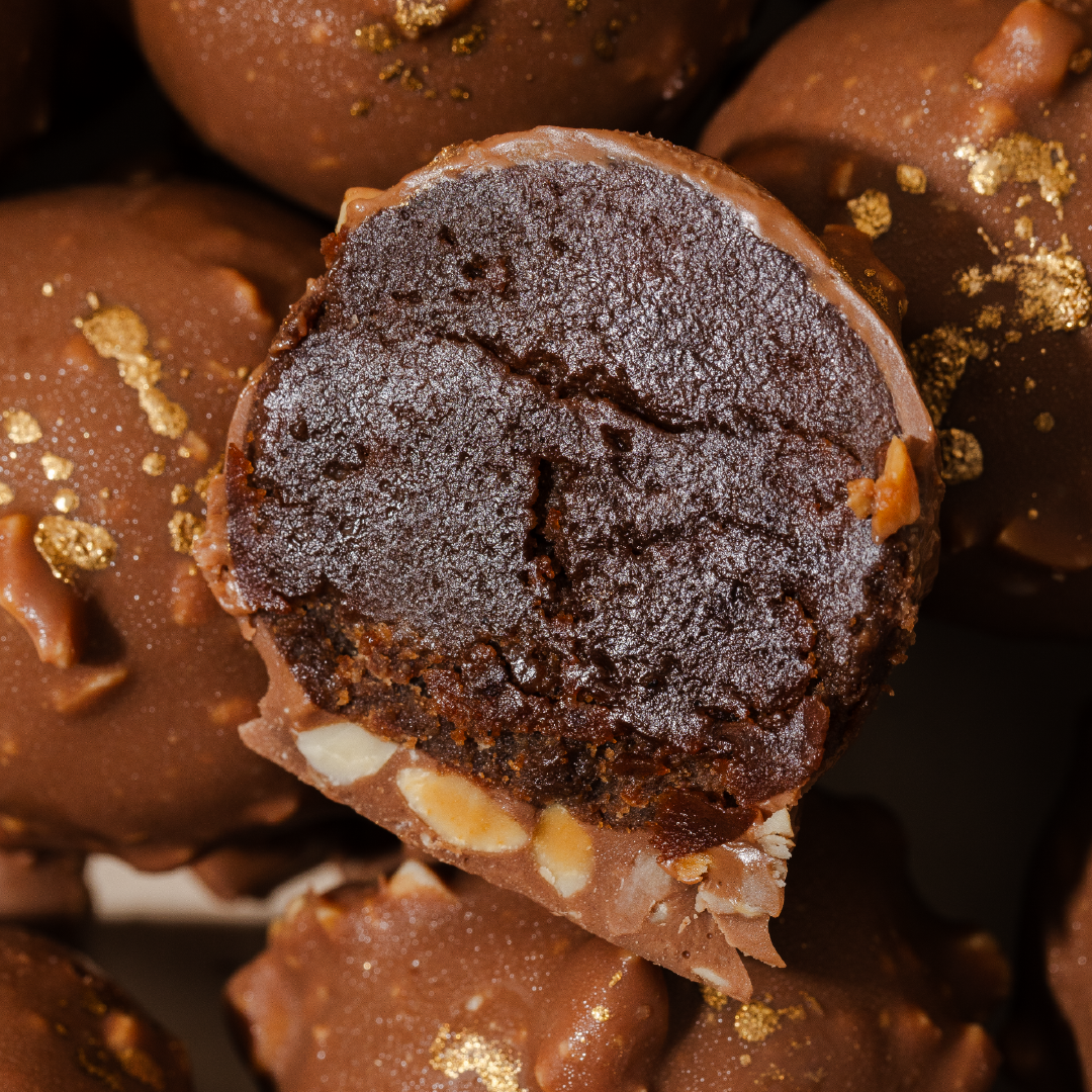 Trufas de brownie sin azúcar