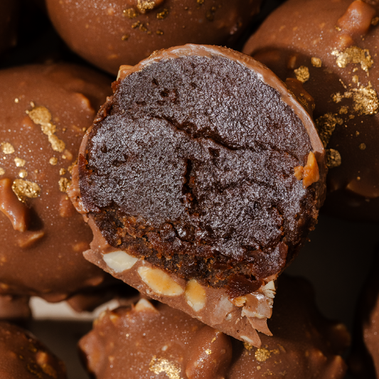 Trufas de brownie sin azúcar