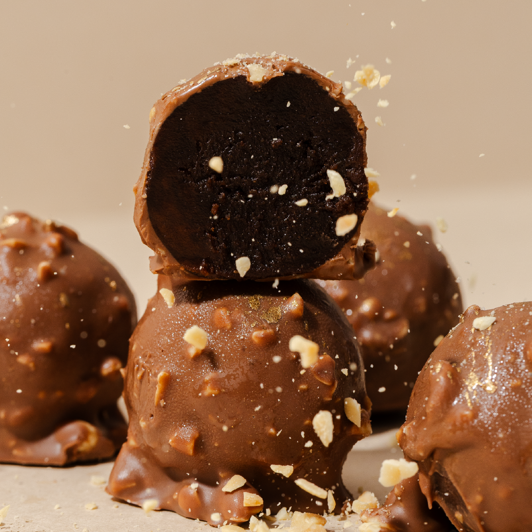 Trufas de brownie sin azúcar