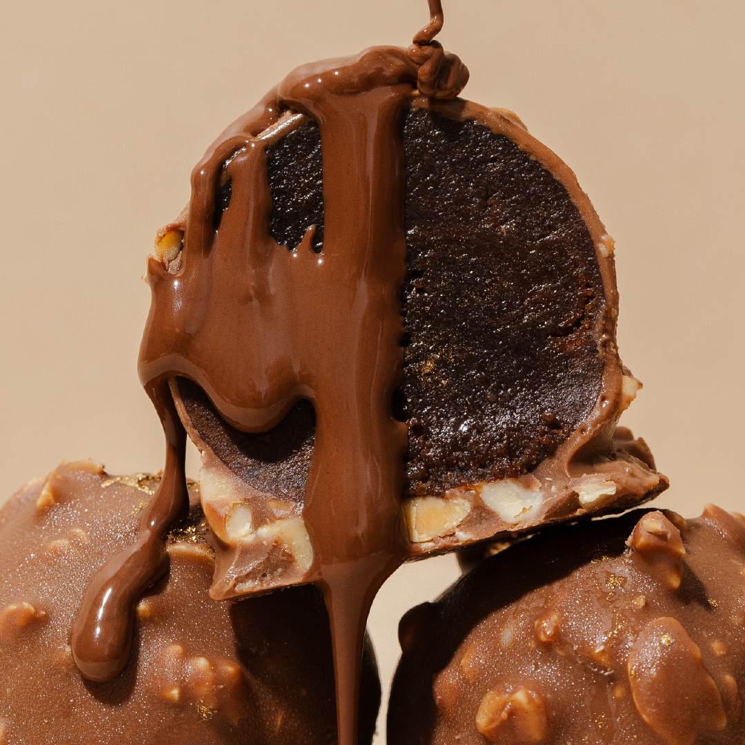 Trufas de brownie sin azúcar